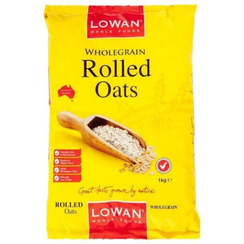 

LOWAN WHOLEGRAIN ROLLED OATS 1KG