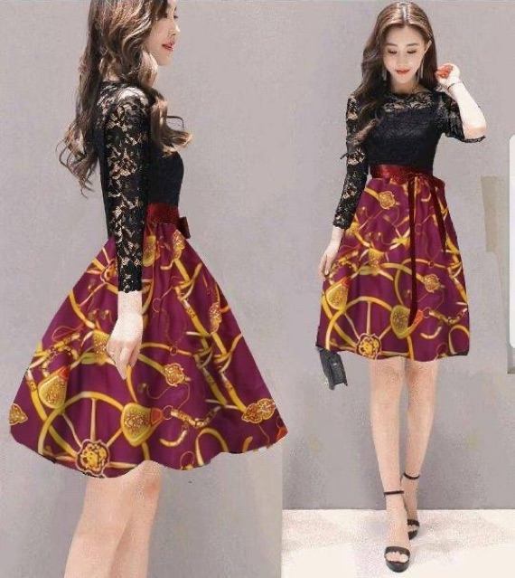 ZR Dress liken / Dress wanita murah / Dress wanita natal