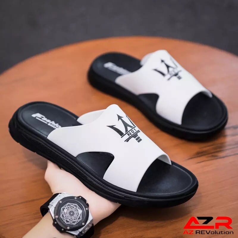 Sendal Supreme X FHASION X Stussy Slide Sport Putih Sandal Slop Pria Wanita Import Premium Flip Flop