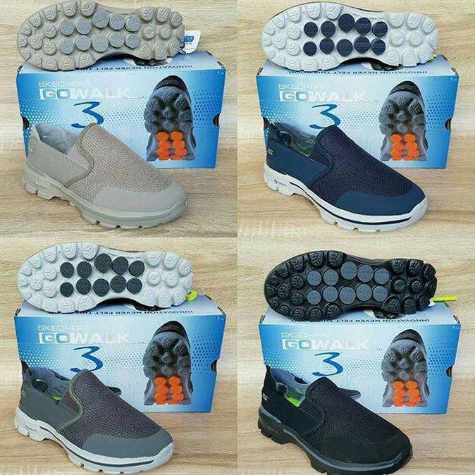 promo sepatu skechers pria gowalk 3 two tones man (with out box) terbaru