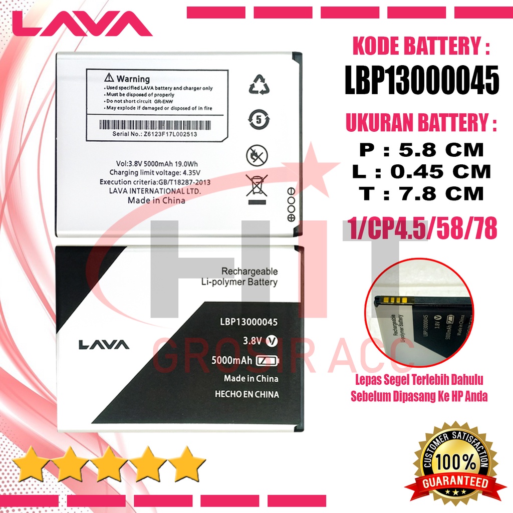Baterai Battery Original LAVA Iris 88 / Iris 65 / LBP13000045
