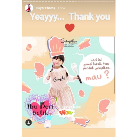 Apron Snow White Dewasa &amp; Anak Celemek Kostum Disney Princess