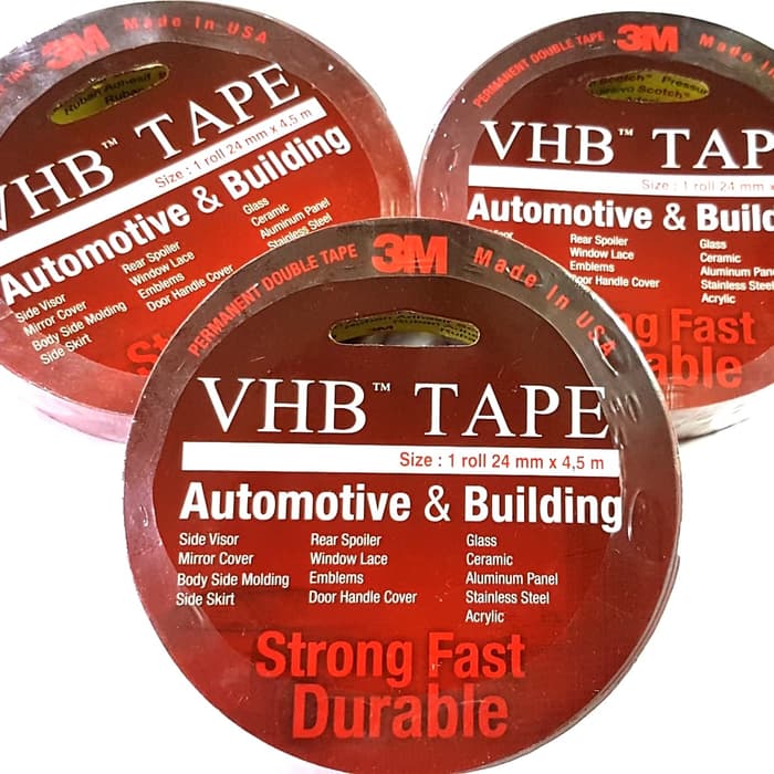 

PEREKAT 3M VHB TAPE (DOUBLE TAPE-24MM×4,5M)ORIGINAL