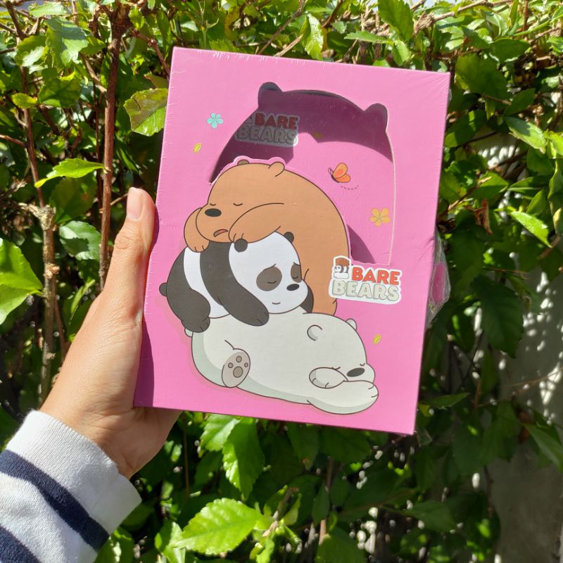 Buku Diary WBB We Bare Bear Note Book Dengan Kunci Gembok Tebal