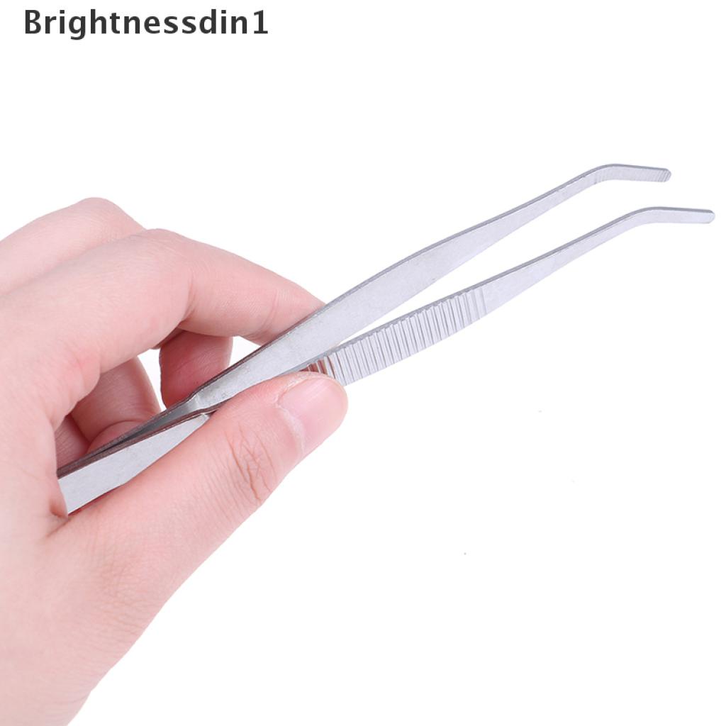 (Brightnessdin1) Pinset Stainless Steel Untuk Reparasi Akuarium