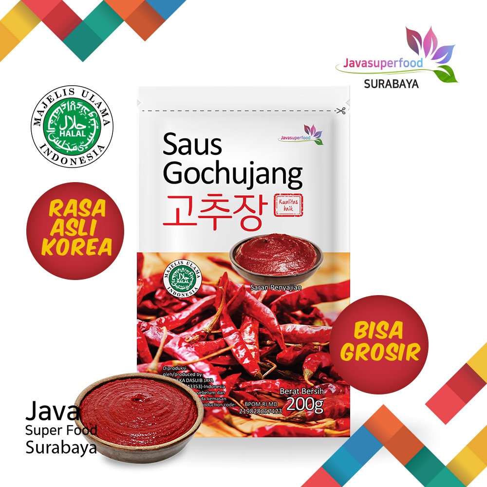 

[HALAL] Gochujang 200g Rasa Asli Korea/Sauce Sambel Pasta/Chili Paste