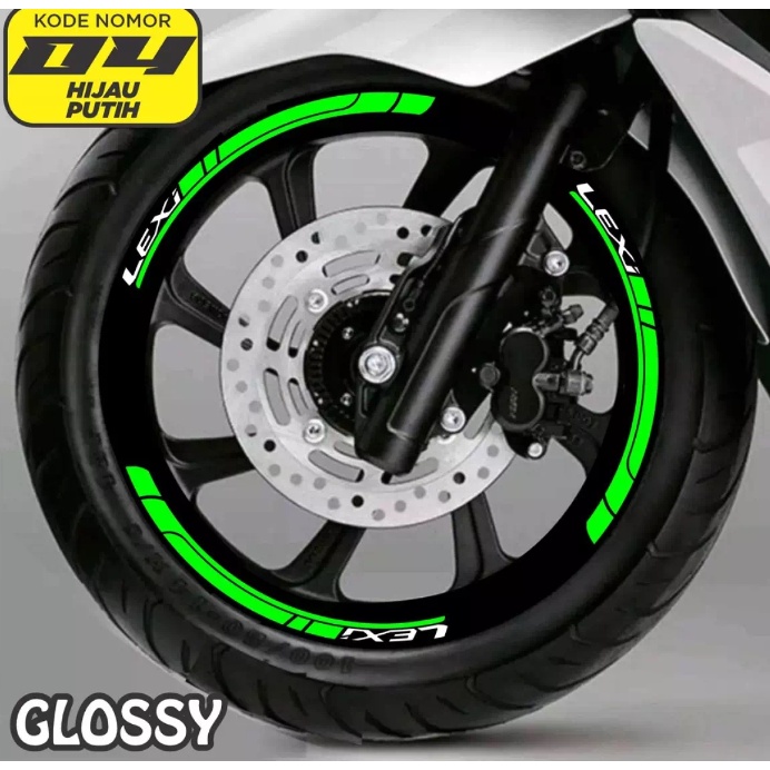 Stiker Lis Velg Motor All Yamaha Lexi Cutting Sticker Pelk