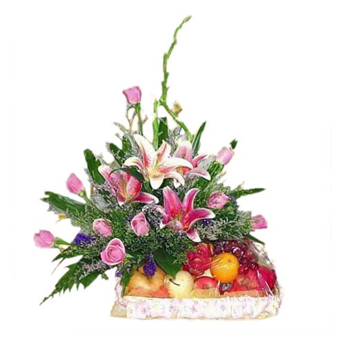 Parcel Buah Bunga Keranjang Parsel Buah Segar Paket Parcel Buah Keranjang Parcel Buah Segar PB21