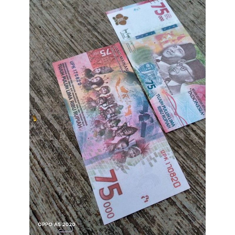 uang mainan 75rb rupiah bahan mahar nikah dan craft aksesoris mahar nikah