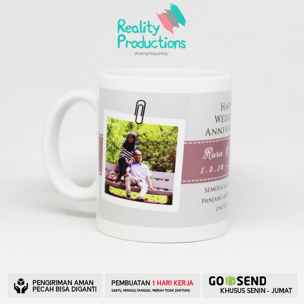 Mug Foto untuk Hadiah Anniversary