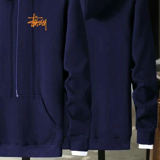 ➷ Jaket Sweater Hoodie Pria Distro STUSSy Original Jumbo M-3XL ☪