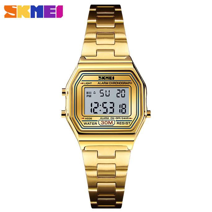 Jam Tangan Pria / Wanita / SKMEI 1415 Men LED Digital Stainless Steel / Jam Tangan Digital Original