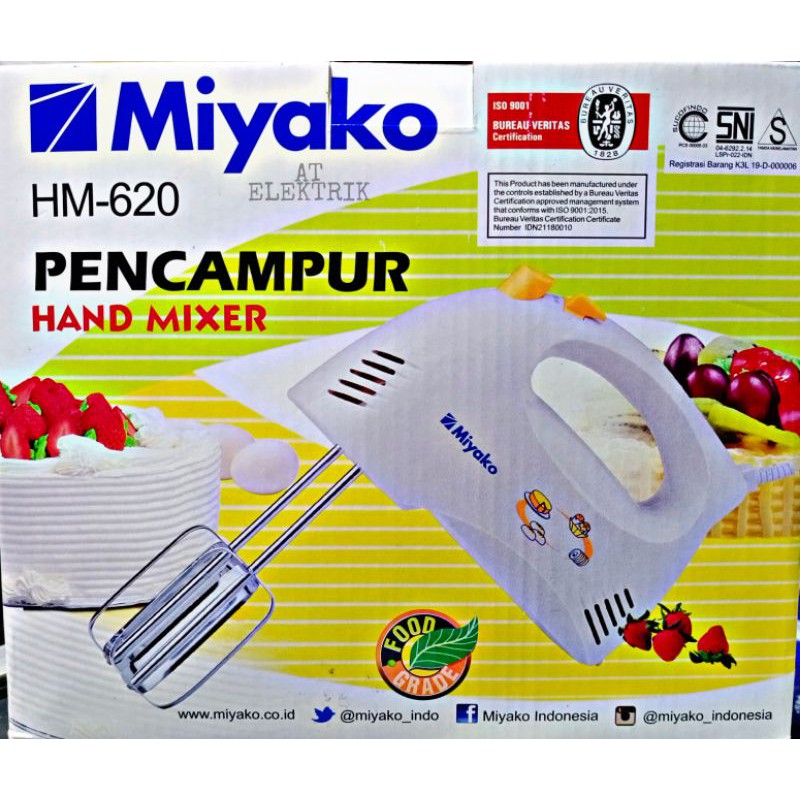 Mixer MIYAKO / Hand Mixer / Mesin Pencampur Adonan MIYAKO HM - 620