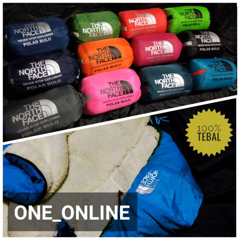 Sleeping Bag Polar Bulu Extra Tebal / Selimut kemping / Kantung Tidur / Camping Outdoor