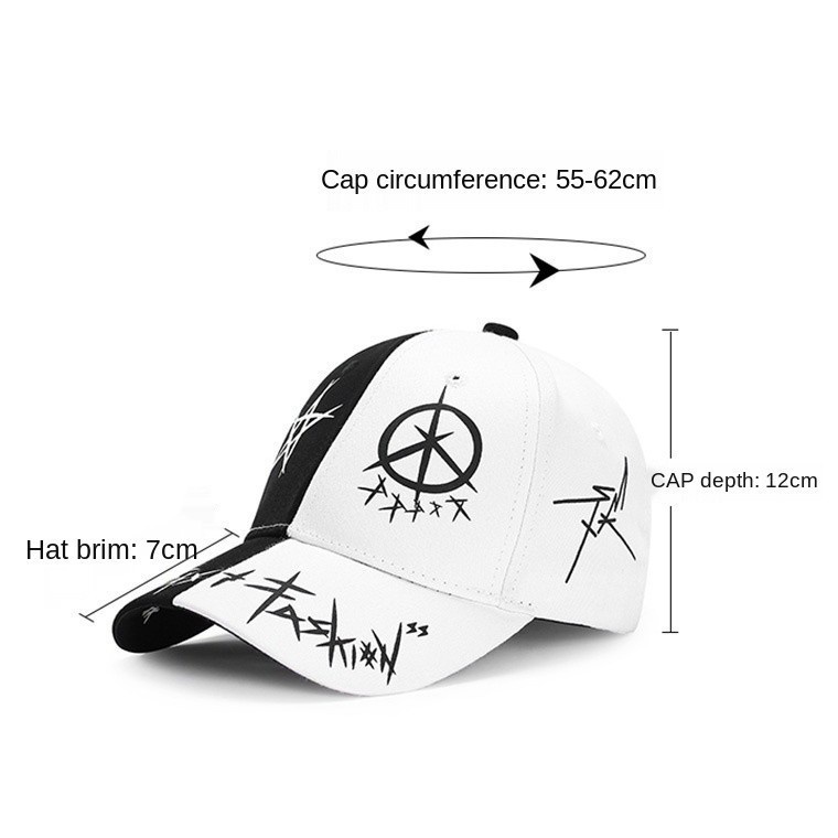 Topi Snapback Bahan Katun Motif Graffiti Gaya Hip Hop Korea Untuk Pria Dan Wanita