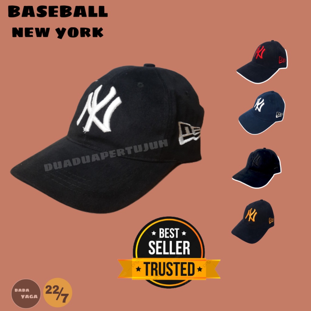 TOPI BASEBALL POLOS NEW YORK TOPI NEW YORK TERBARU 2021 TOPI NEW YORK HITAM PUTIH