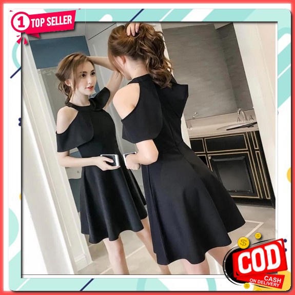 Baju Dress Pesta Natal Wanita Style Korea Trend Kekinian Terbaru 2021 Dress Kondangan Remaja Dewasa 