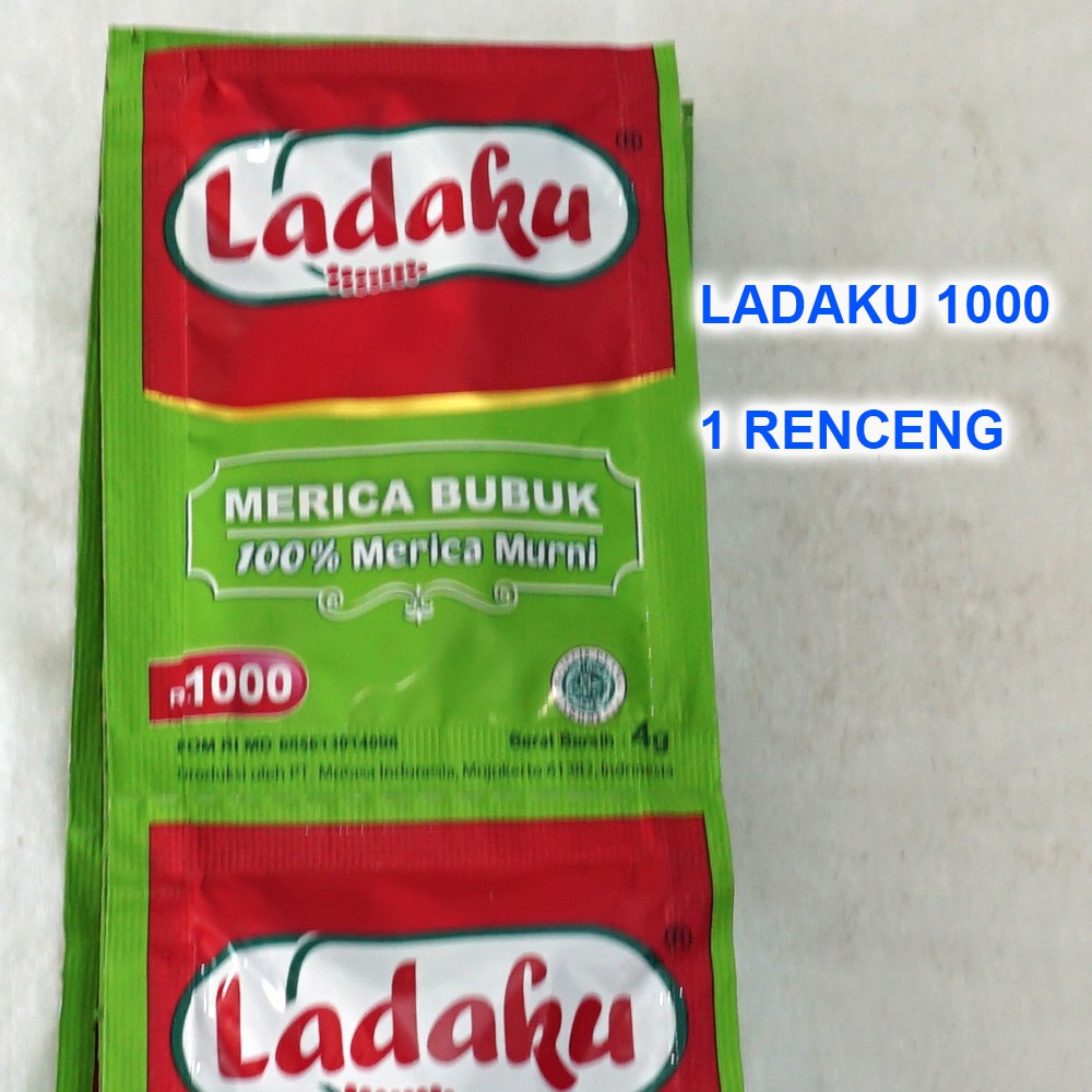 

LADAKU MERICA BUBUK 1 Renceng 12 Sachet @4g - LADAKU MERICA BUBUK