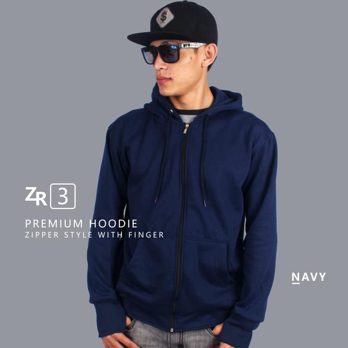 Jaket Pria / Hoodie Zipper 100% Original Berkualitas (Zr3-M)