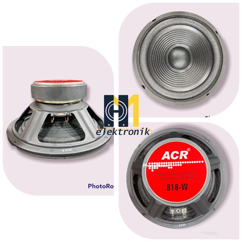 Speaker ACR 818 W Speaker Acr 8 inch Woofer