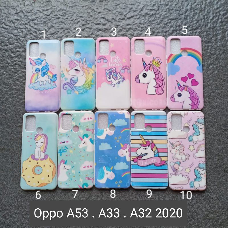 Case gambar Oppo A53 / A33 / A32 2020 motif cewek ( 9 motif ) soft softcase softshell silikon cover casing kesing housing