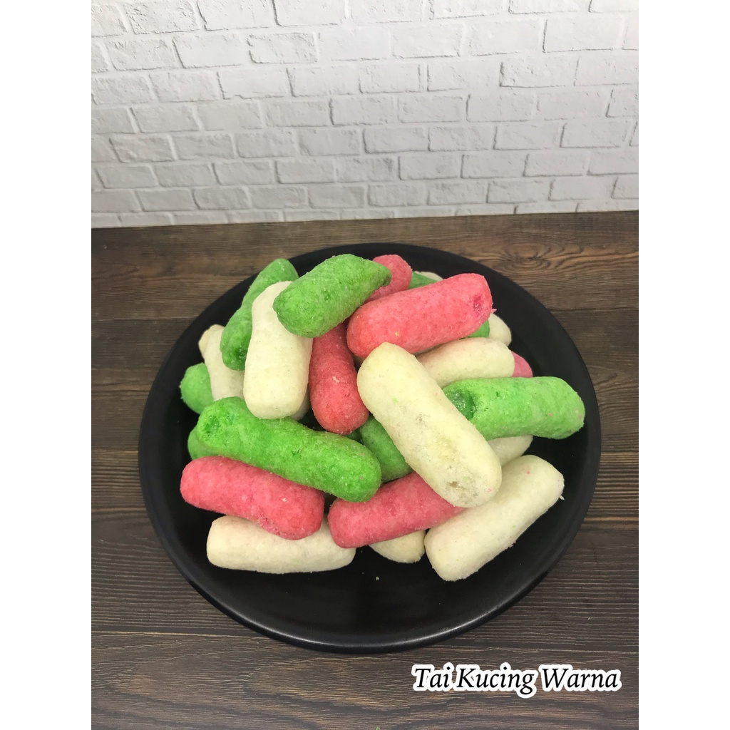 

TAI KUCING WARNA WARNI 100 GRAM | DONAT WARNA WARNI TAI KUCING MANIS KUE WIDARAN SNACKY MEDAN