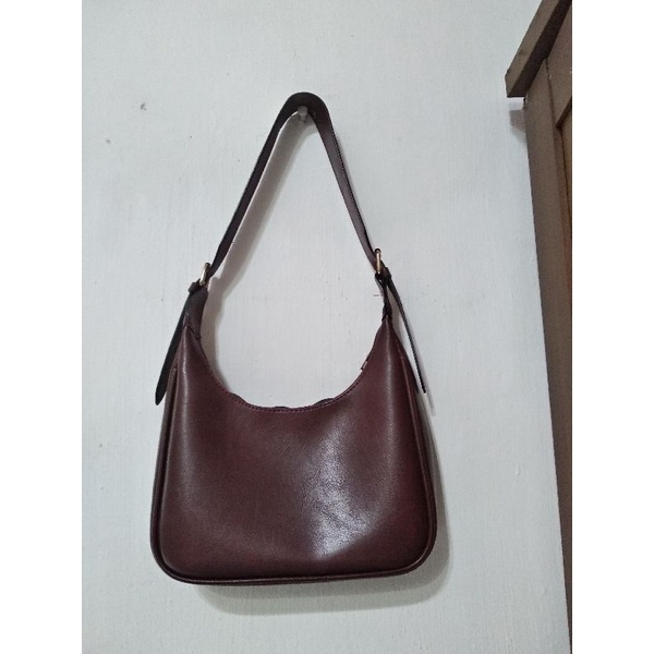 Preloved tas beliya reni bag burgundy
