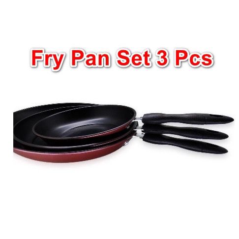 Frypan Set Teflon Anti lengket isi 3 pcs / Frypan set 3 pcs Non stick