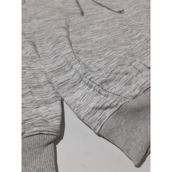 jaket hoodie cotton white misty