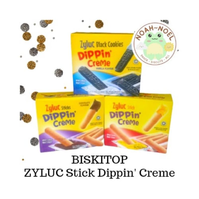 

NN - BISKITOP Zyluc Dippin Creme Box 150gr rasa Oreo Coklat Biskuit anak renyah murah