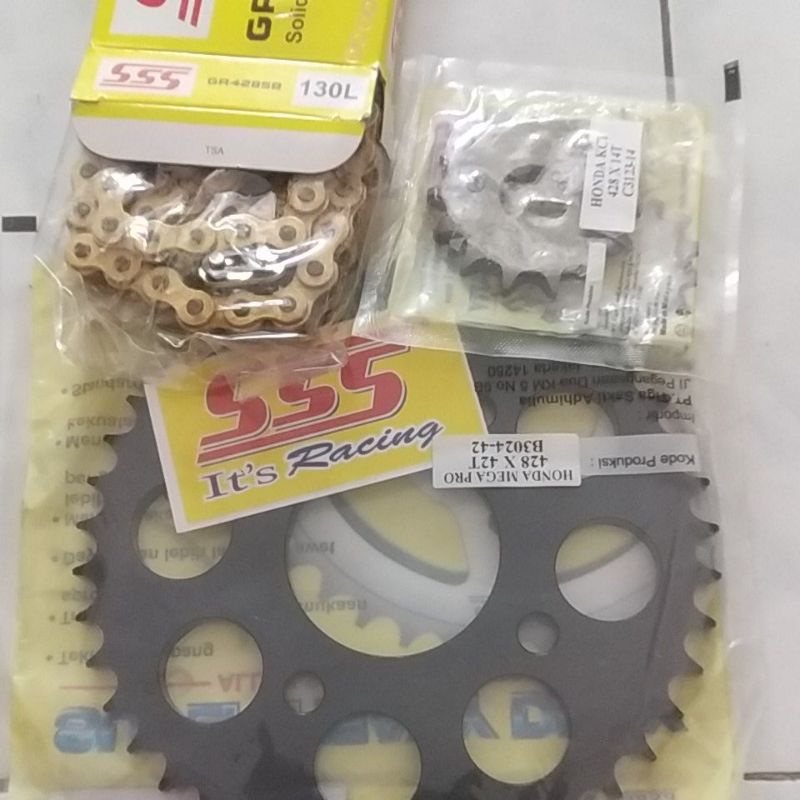 GIR SET SSS HONDA SONIC150 SUPRA GTR CBR150 MEGAPRO TIGER