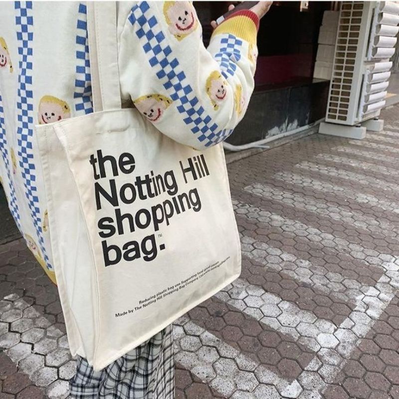 Totebag Kanvas Notting Hill shopping Bag (cirebon_cloth)