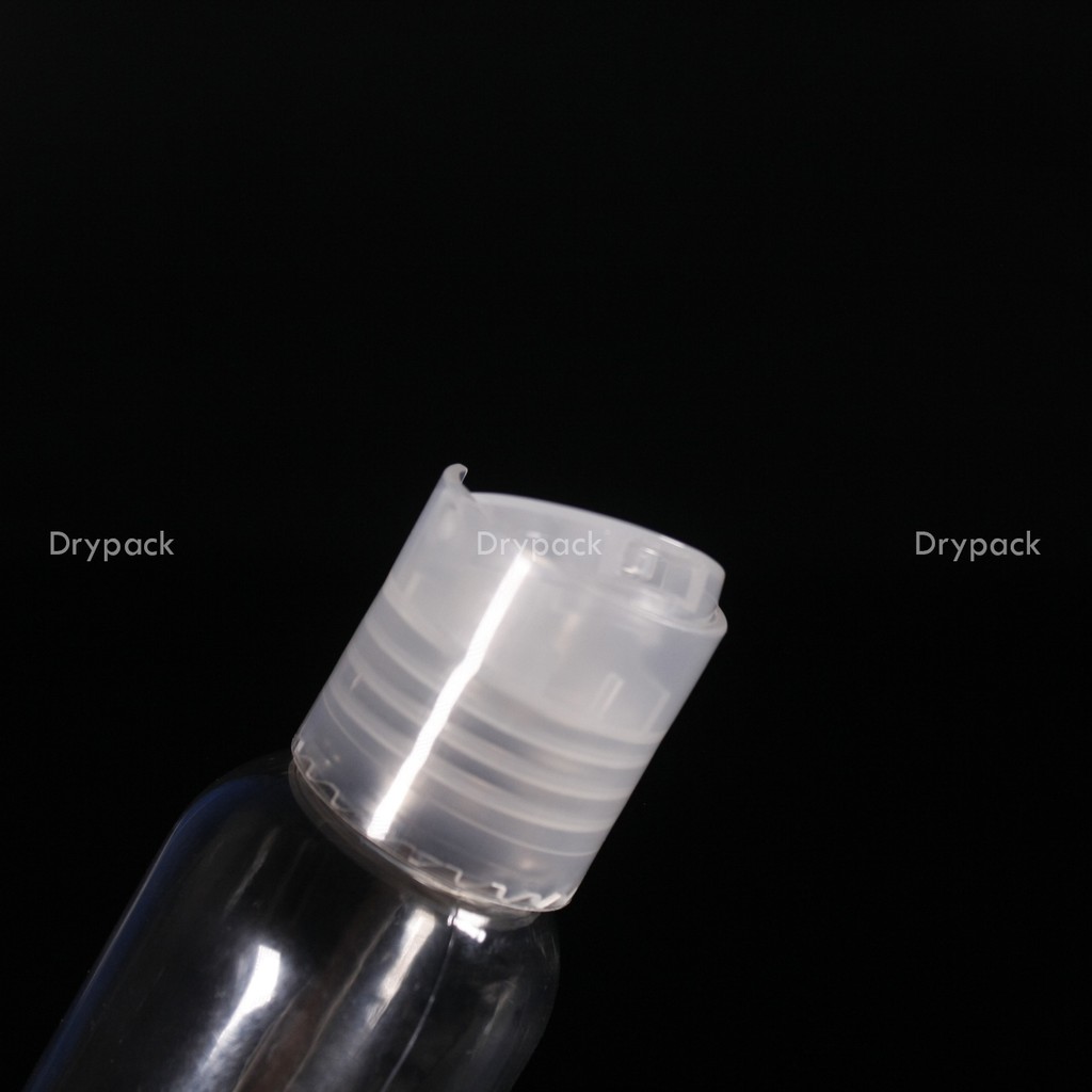 Botol Presstop 100 ml Natural ( Tutup 3 varian warna)