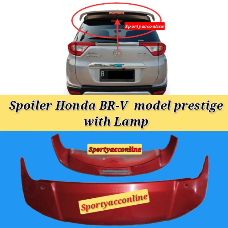 Spoiler brv prestige plus lampu