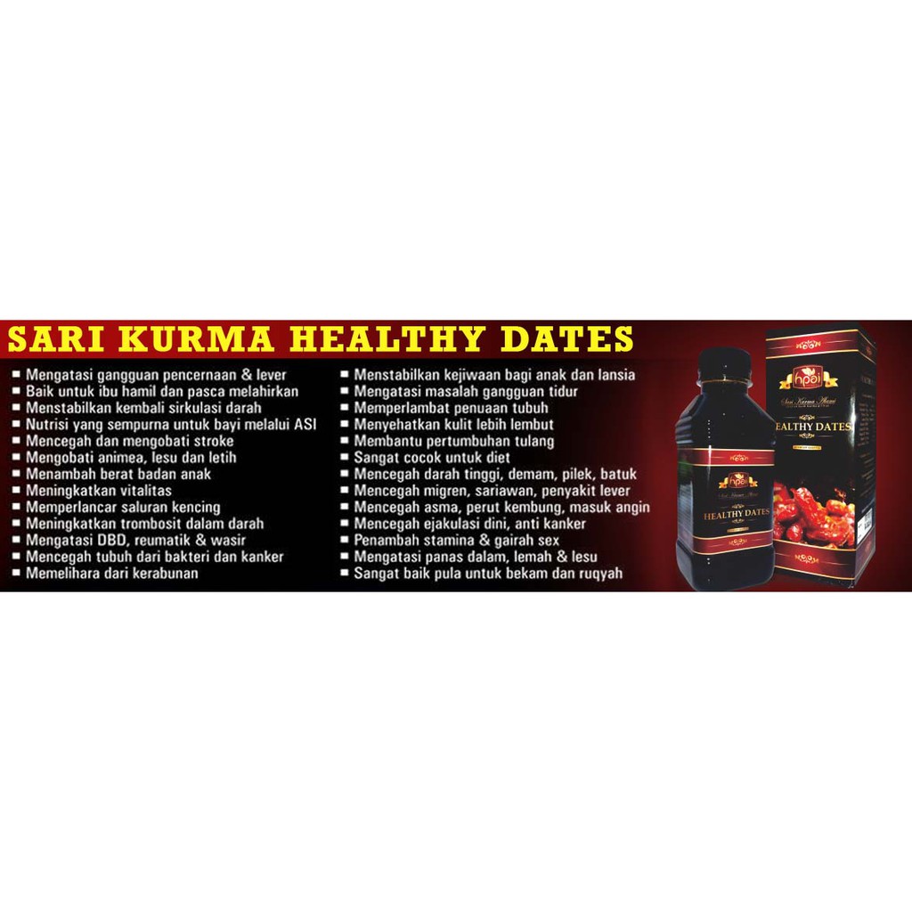 

Sari Kurma Healthy Dates