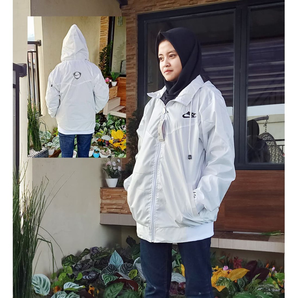 Best Item JAKET PRIA NIKE WINDRUNNER PARASUT PUTIH MURAH
