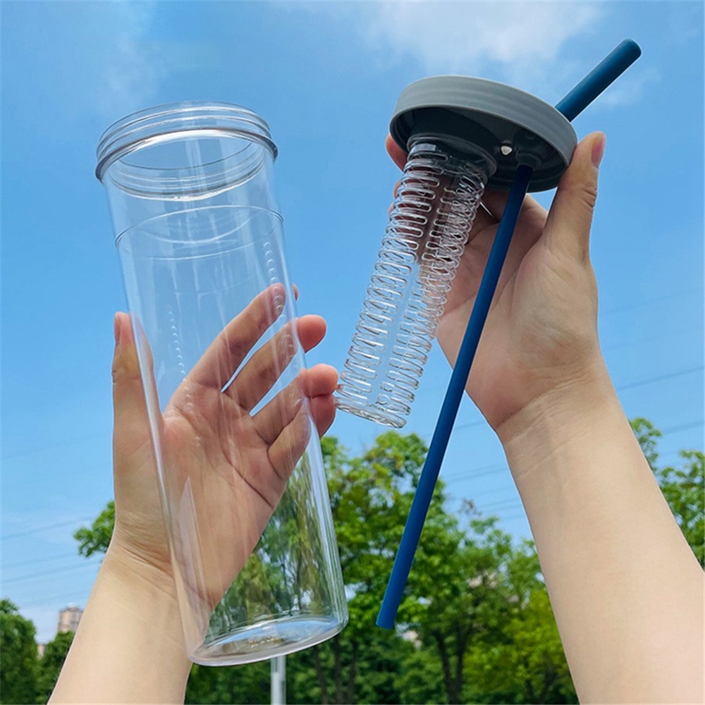 【COD Tangding】700ml Straw Cup INS Water Cup Students Teacups Outdoor Drinking Cup Picnic Travel Supplies