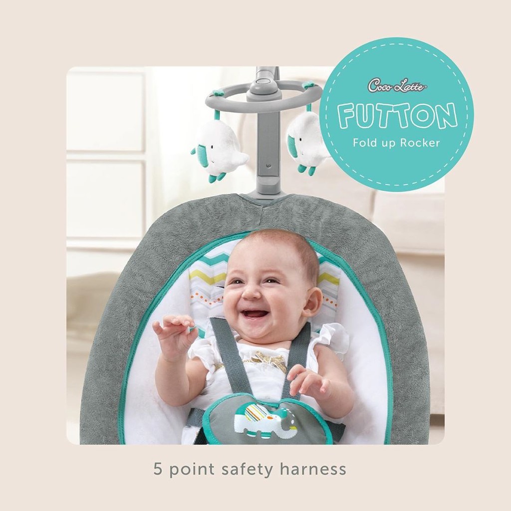 cocolatte bouncer rocker futton fold up rocker bouncer bayi coco latte futton bouncer rocker