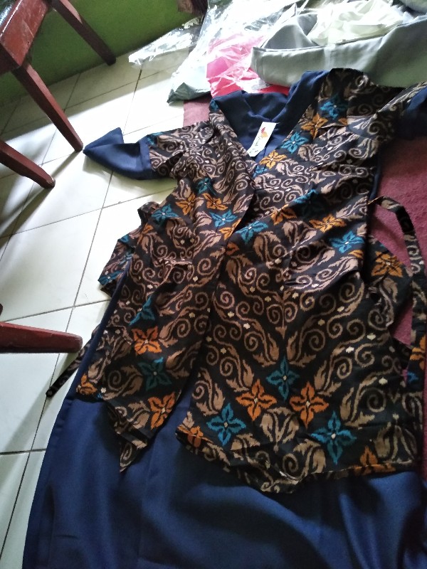 Couple Batik Andin Kemeja Dan Gamis Batik Bisa Pisah
