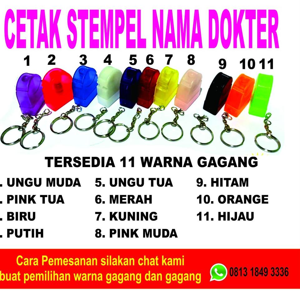 

BIG DISKON Stempel nama dokter 3578 ♡