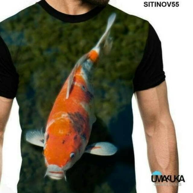 Gambar Ikan Koi Hitam Putih 3d