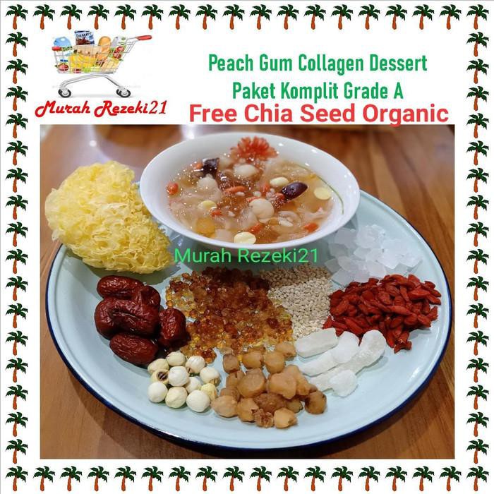 

Peach Gum Collagen Dessert Paket Komplit Grade A (250Gr) - Besar 8-12 Pack