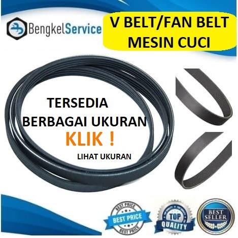 Fan Belt Van Belt V Belt  | Fanbelt  Vanbelt Vbelt Mesin Cuci Berbagai Ukuran