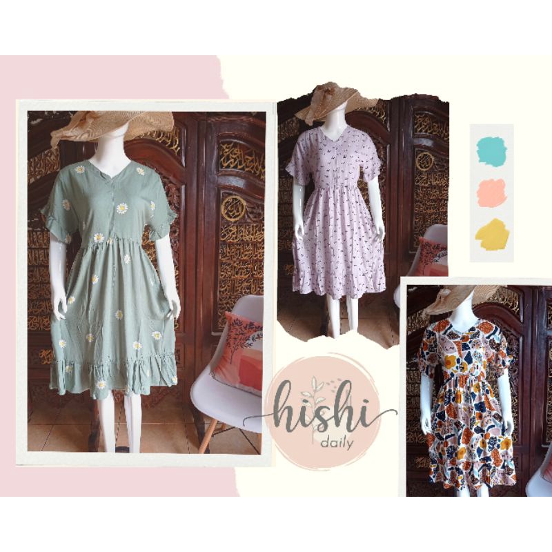 DASTER VIRAL/DASTER RUFFLE/DASTER BUSUI/DASTER LUCU/ VIO DRESS by Hishi_daily