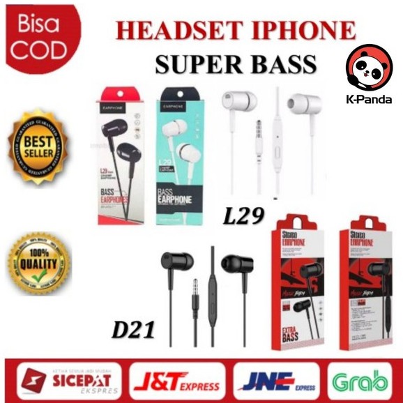 Headset Earphone D21 L29 Stereo