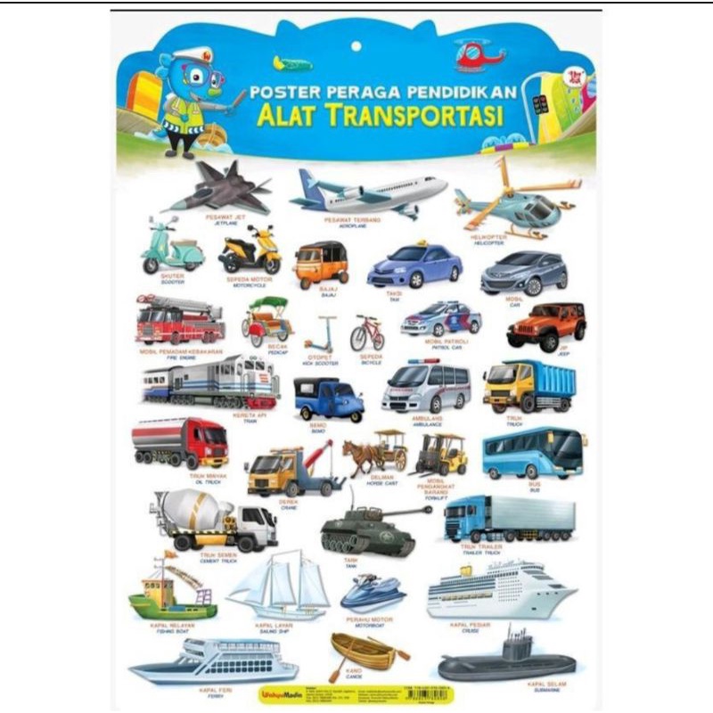 

POSTER PERAGA PENDIDIKAN ALAT TRANSPORTASI