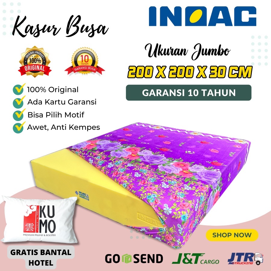 Jual Kasur Busa INOAC Jumbo Ukuran 200X200X30 Cm Original Garansi 10 ...