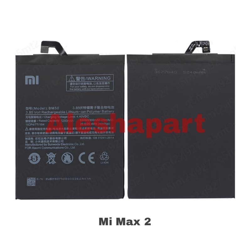 BATERAI/BATTERY XIAOMI MI MAX 2/MIMAX 2/BM50