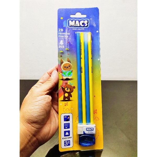 

Pensil 2B premium sets Macs (free penghapus dan rautan)