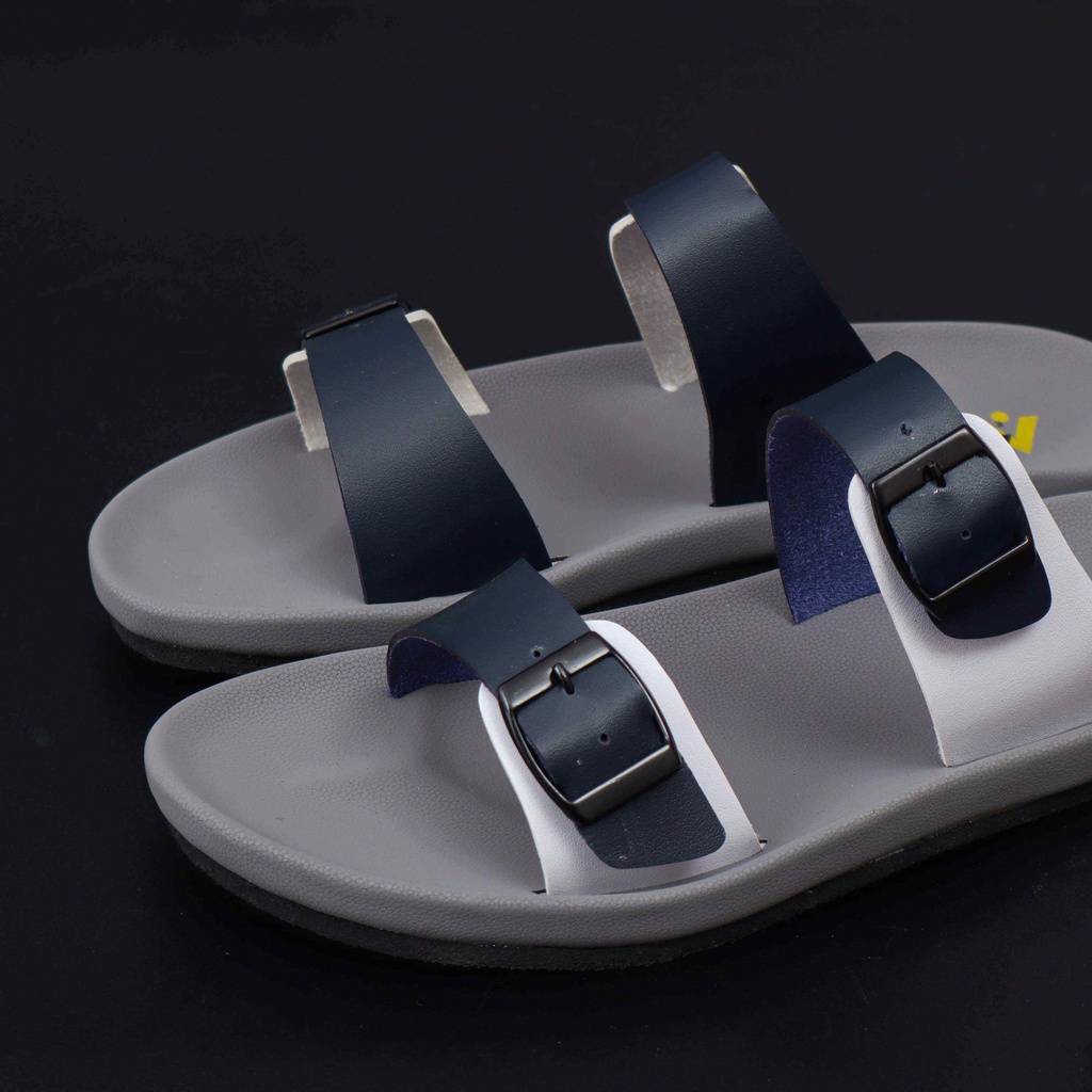 ANT PROJECT - Sandal Slide Navy Com Gesper BROTHER